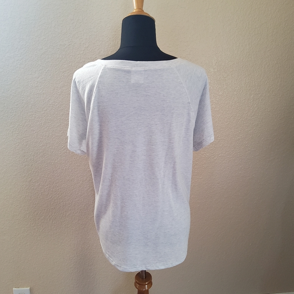 Cabi Knit Floral Heart Top M Grey New - Picture 4 of 7